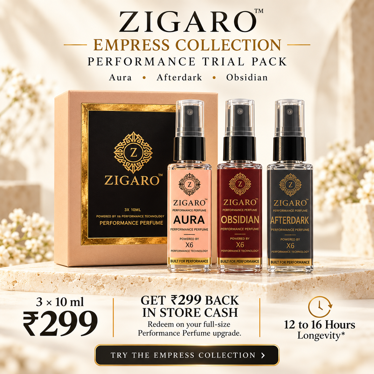 Zigaro™ Performance Gorgeous Lady Trial Pack  || Aura, Afterdark, And Obsidien || 100% Cash Back