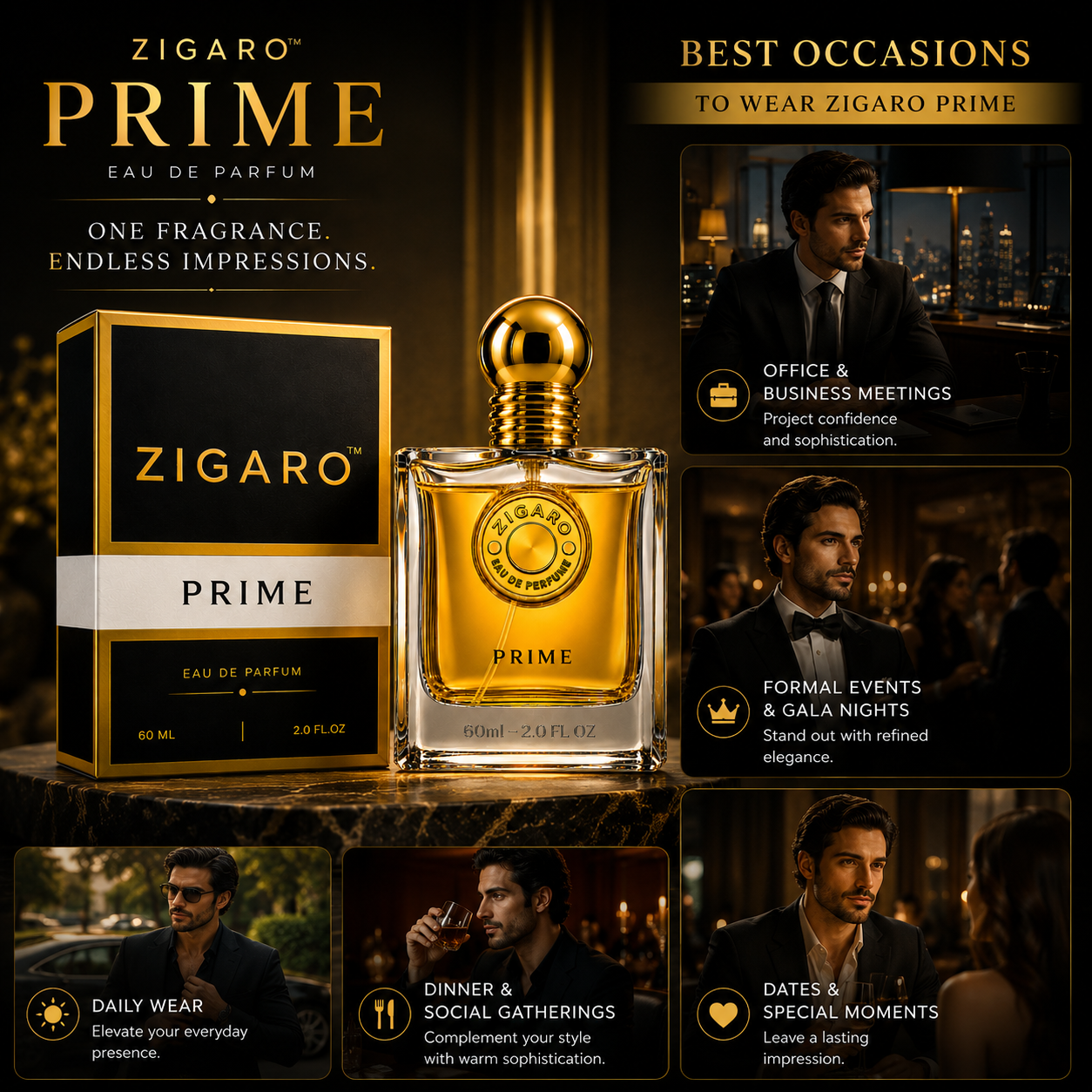 ZIGARO™ PRIME EDP — Inspired From Tam Dao + Dunhil Icon Absolute