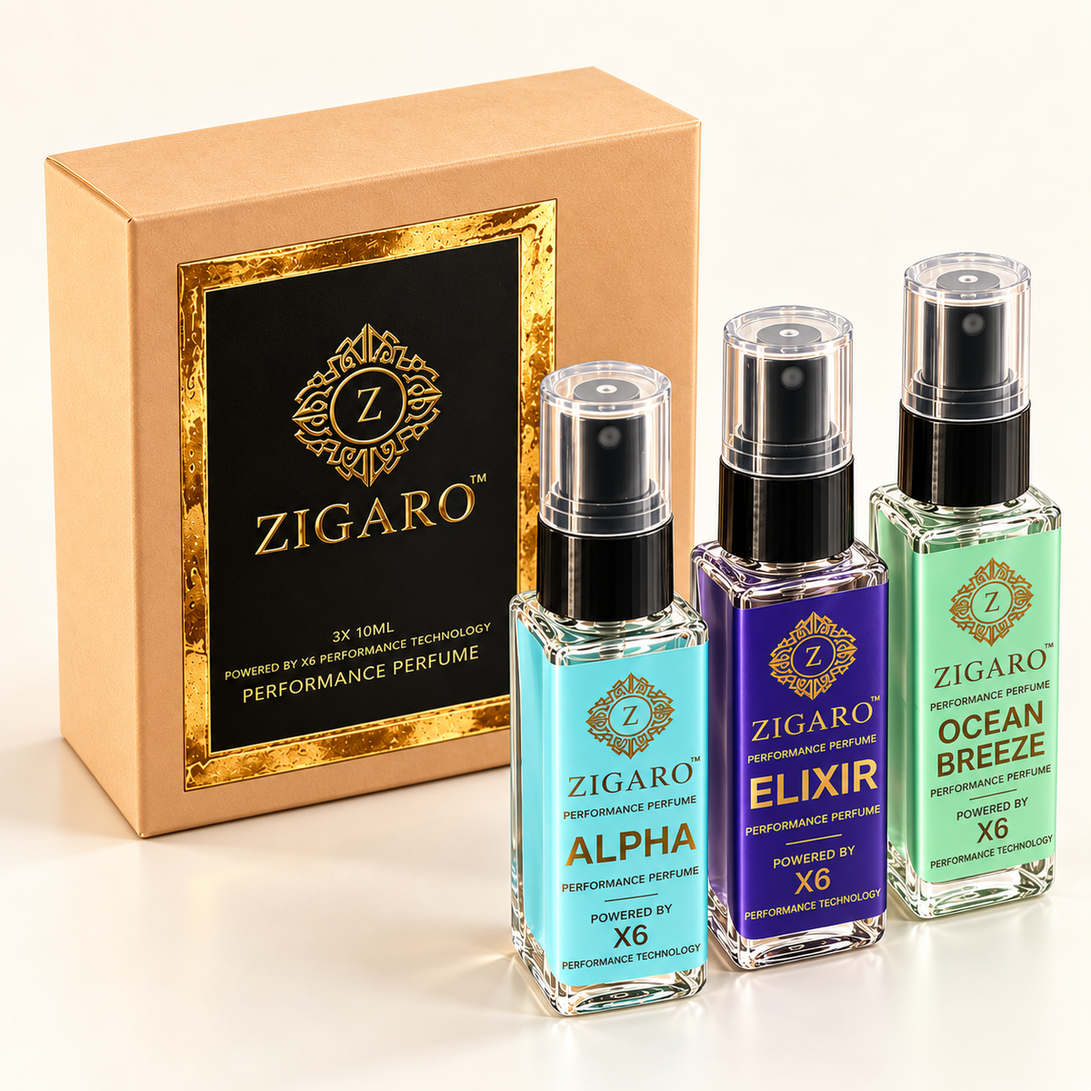 Zigaro™ Performance Signature Collection Trial Pack|| Alpha, Elixir, And Ocean Breeze || 100% Cash Back