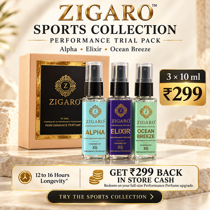Zigaro™ Performance Signature Collection Trial Pack|| Alpha, Elixir, And Ocean Breeze || 100% Cash Back